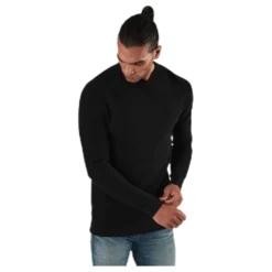 Aaron Knit Crew Neck Black