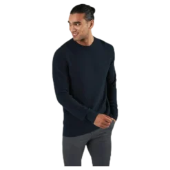 Aaron Knit Crew Neck Blue
