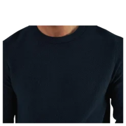 Aaron Knit Crew Neck Blue