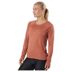 Active Logo Long Sleeve Copper Brown