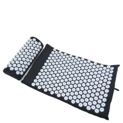 Acupressure Mat W/ Pillow Black
