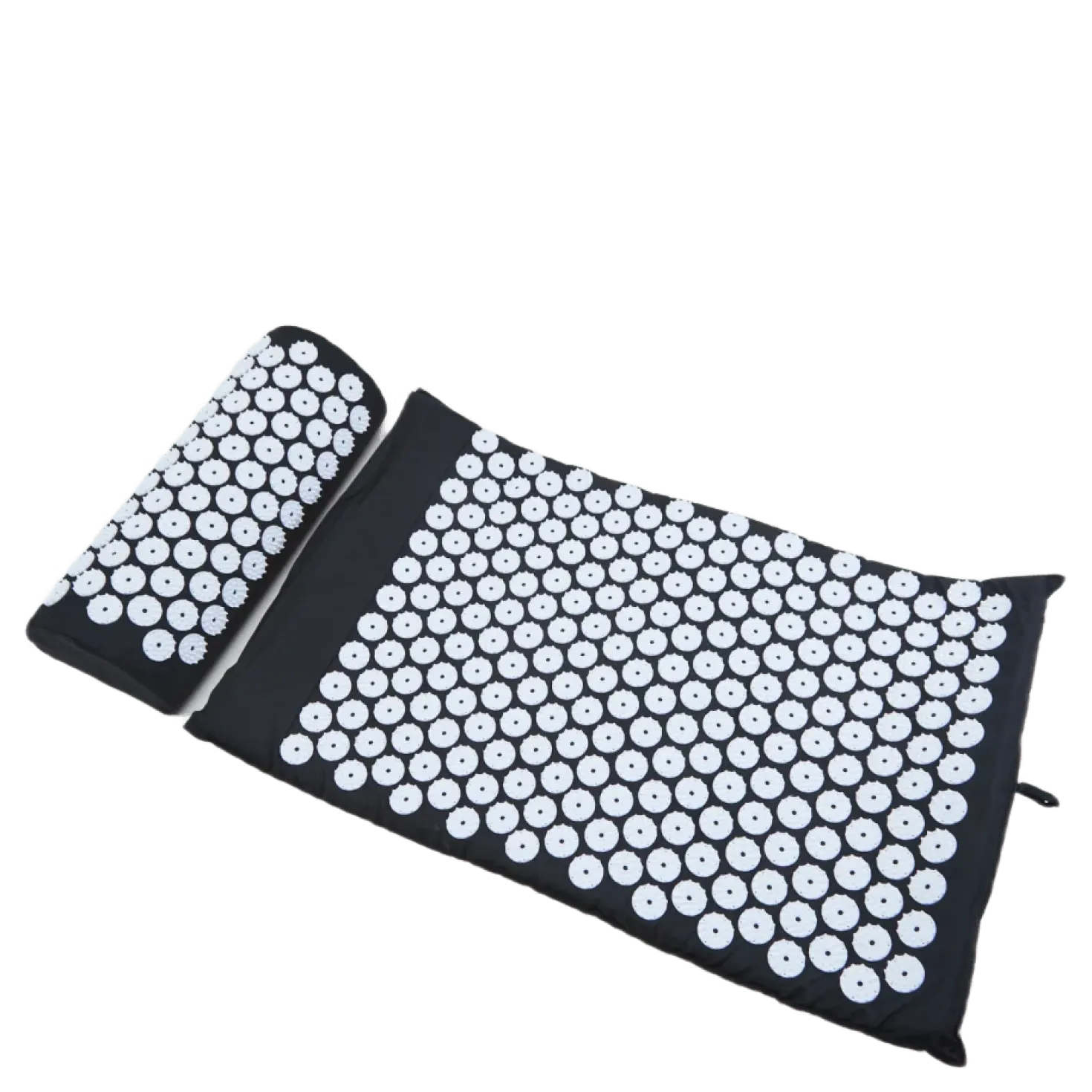 Acupressure Mat W/ Pillow Black