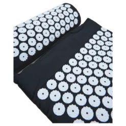 Acupressure Mat W/ Pillow Black