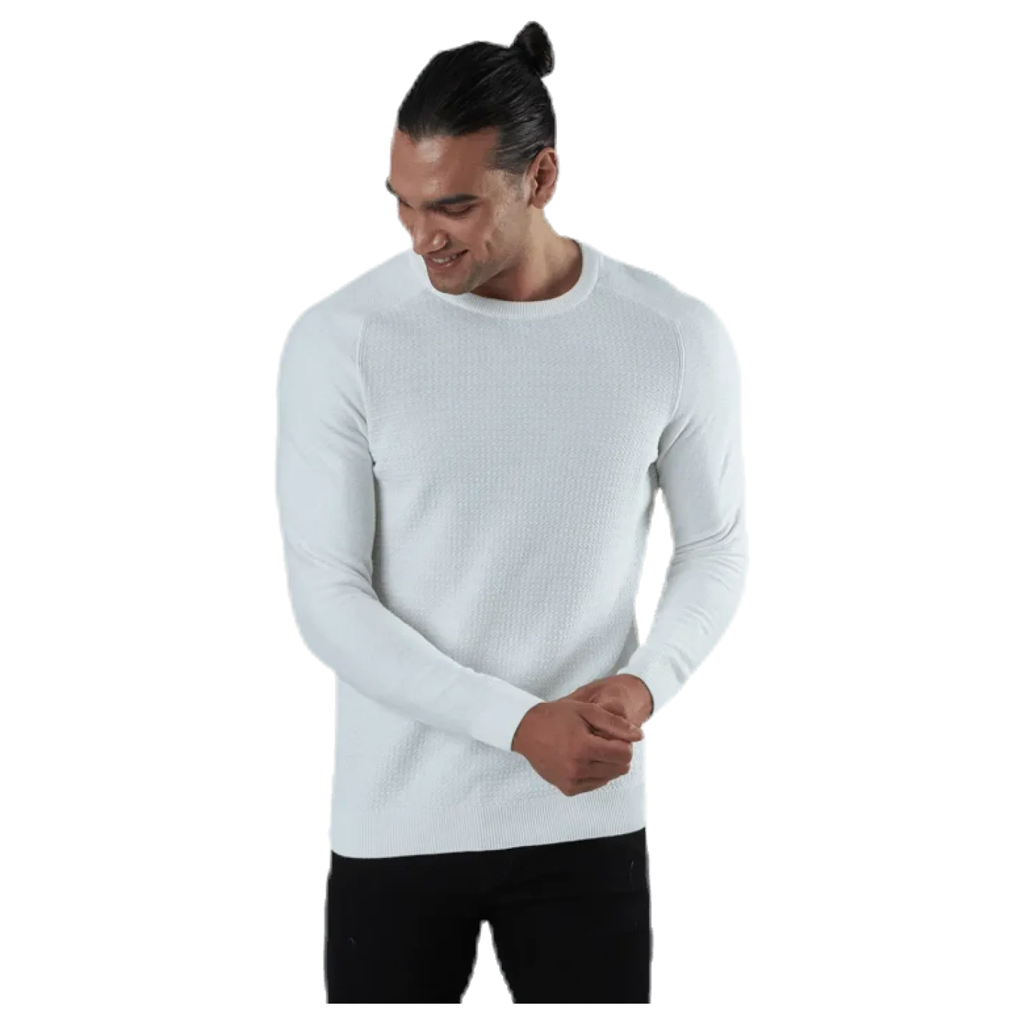 Adam Knit Crew Neck White