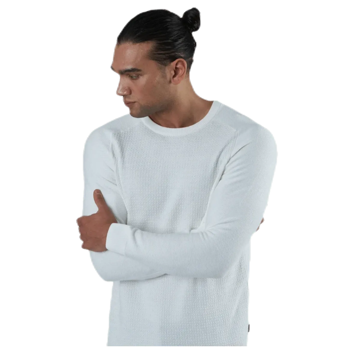 Adam Knit Crew Neck White