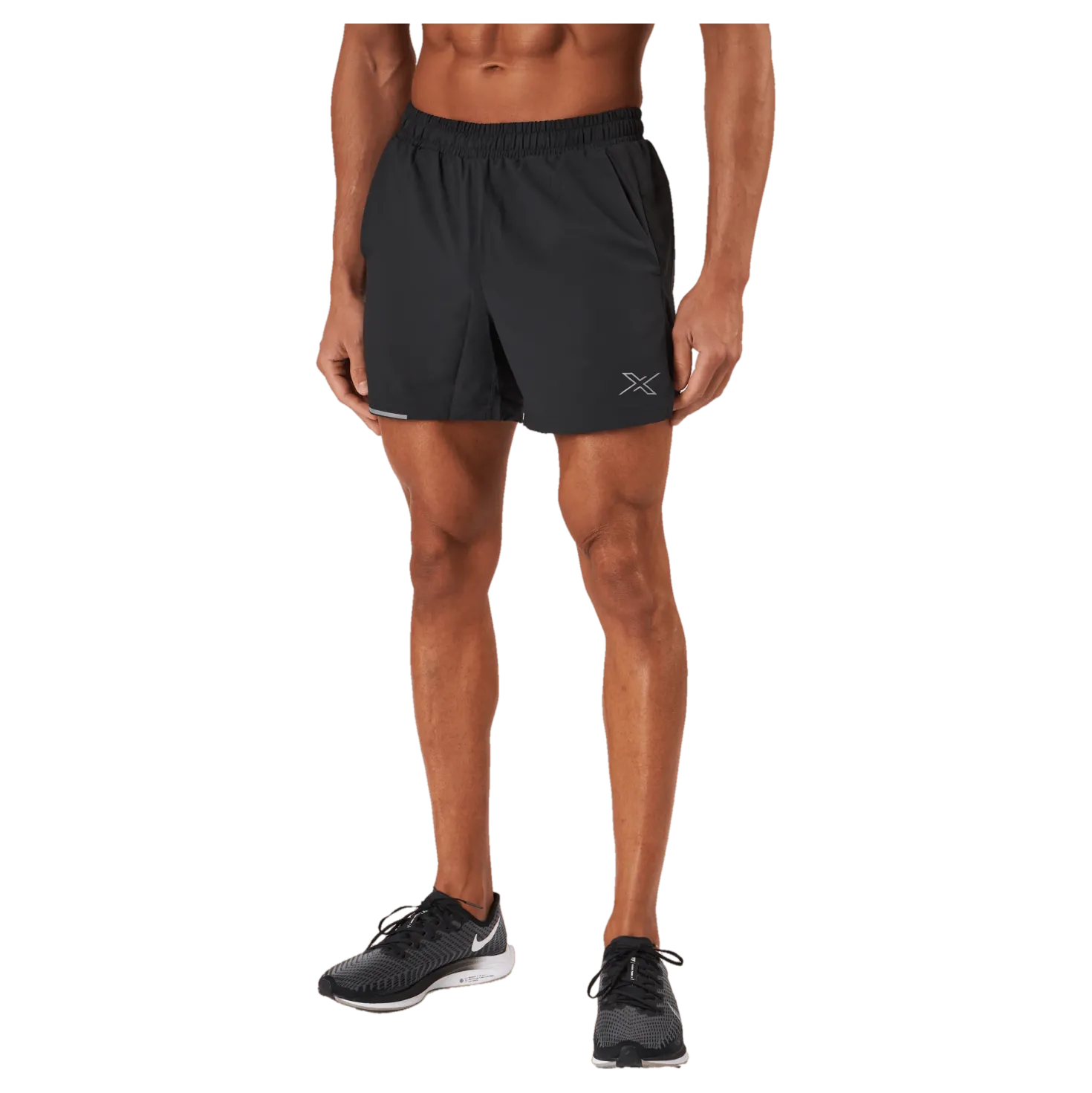 Aero 5 Inch Shorts Black/silver Reflective