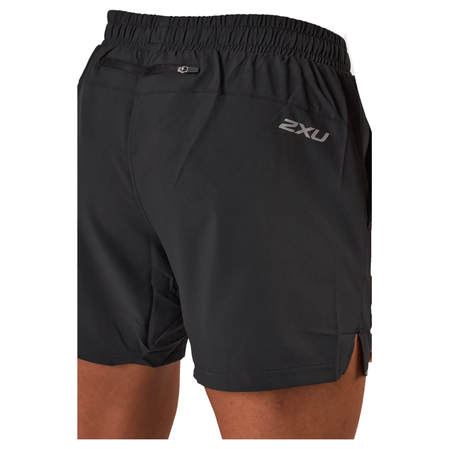 Aero 5 Inch Shorts Black/silver Reflective