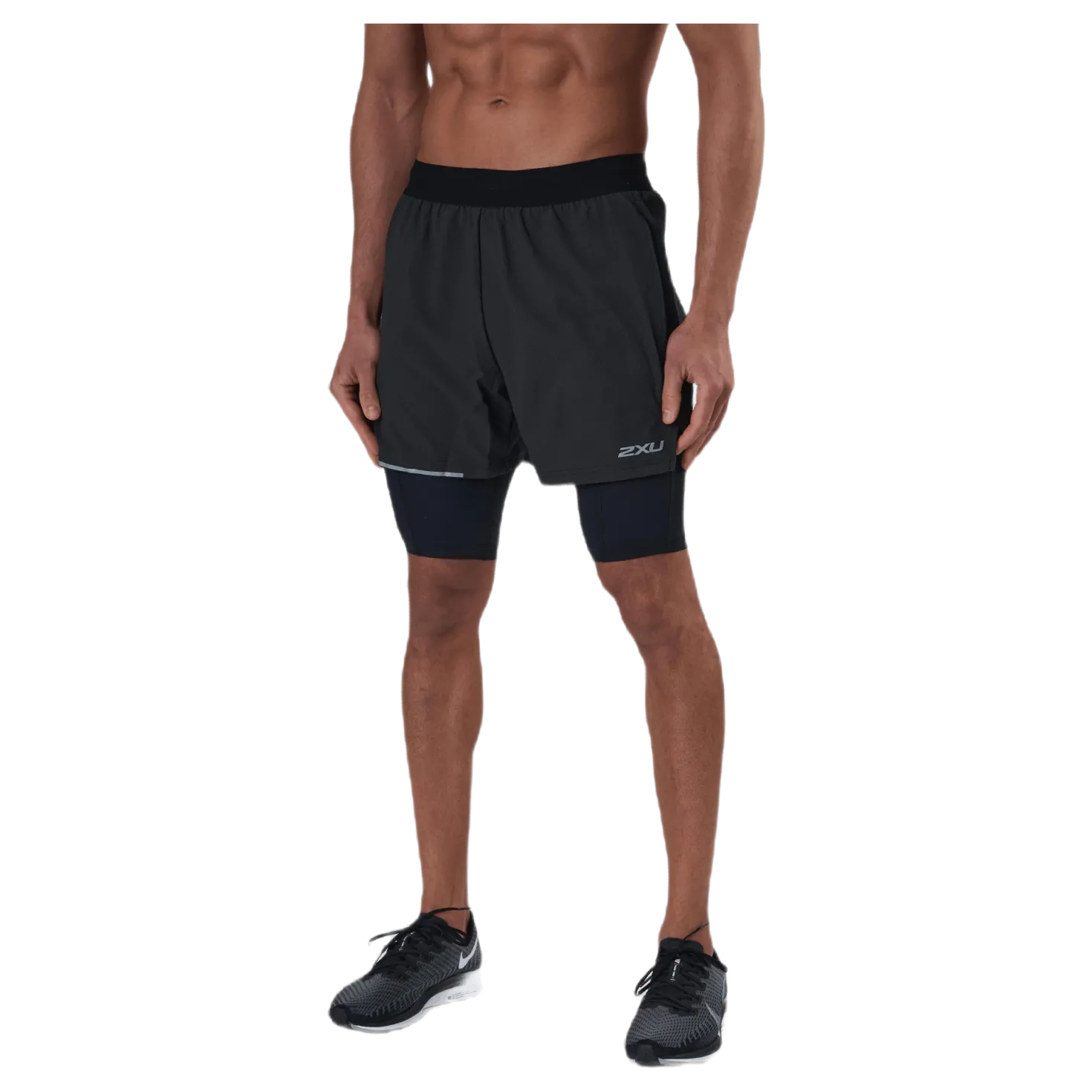 Aero 2-In-1 5" Shorts Black/Silver