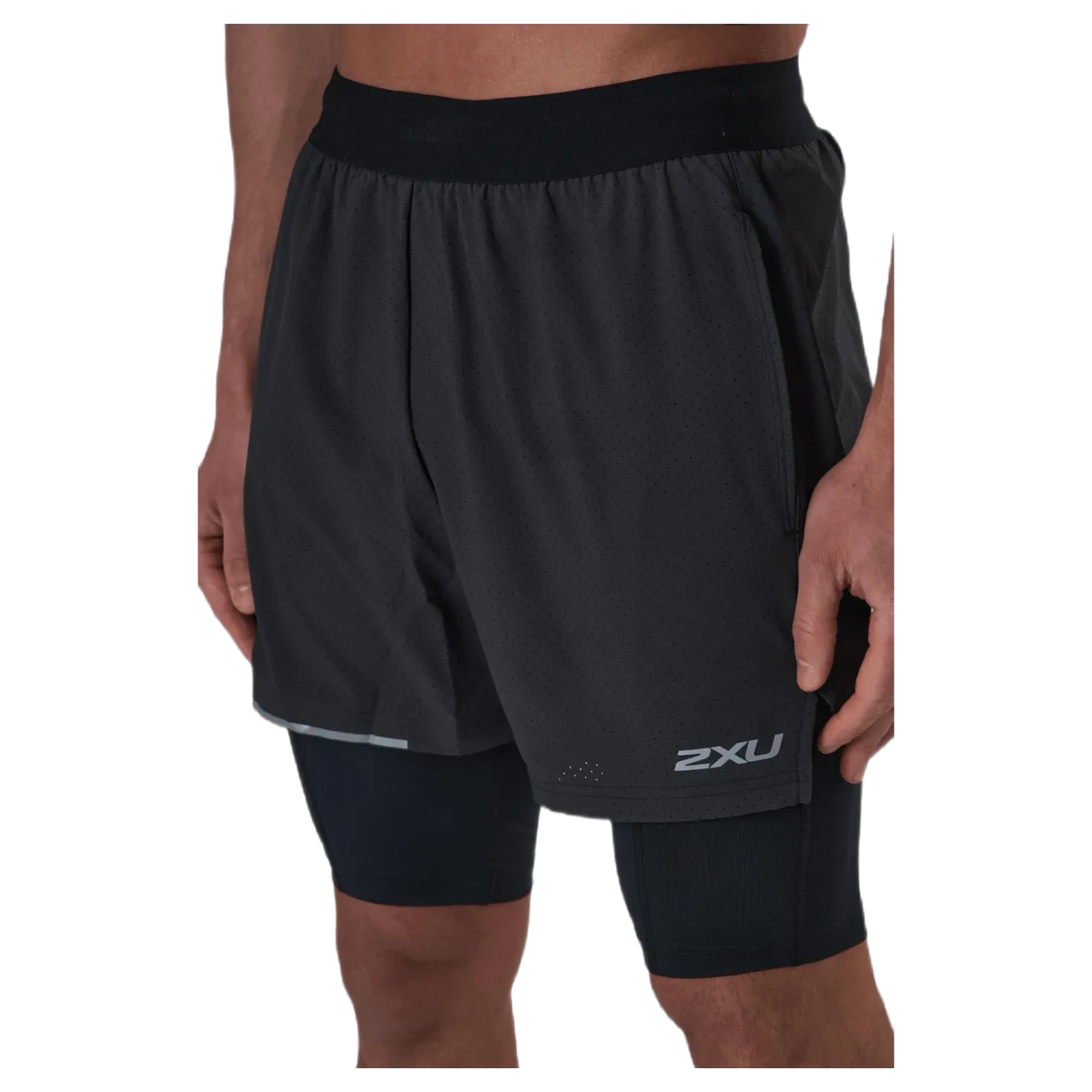 Aero 2-In-1 5" Shorts Black/Silver