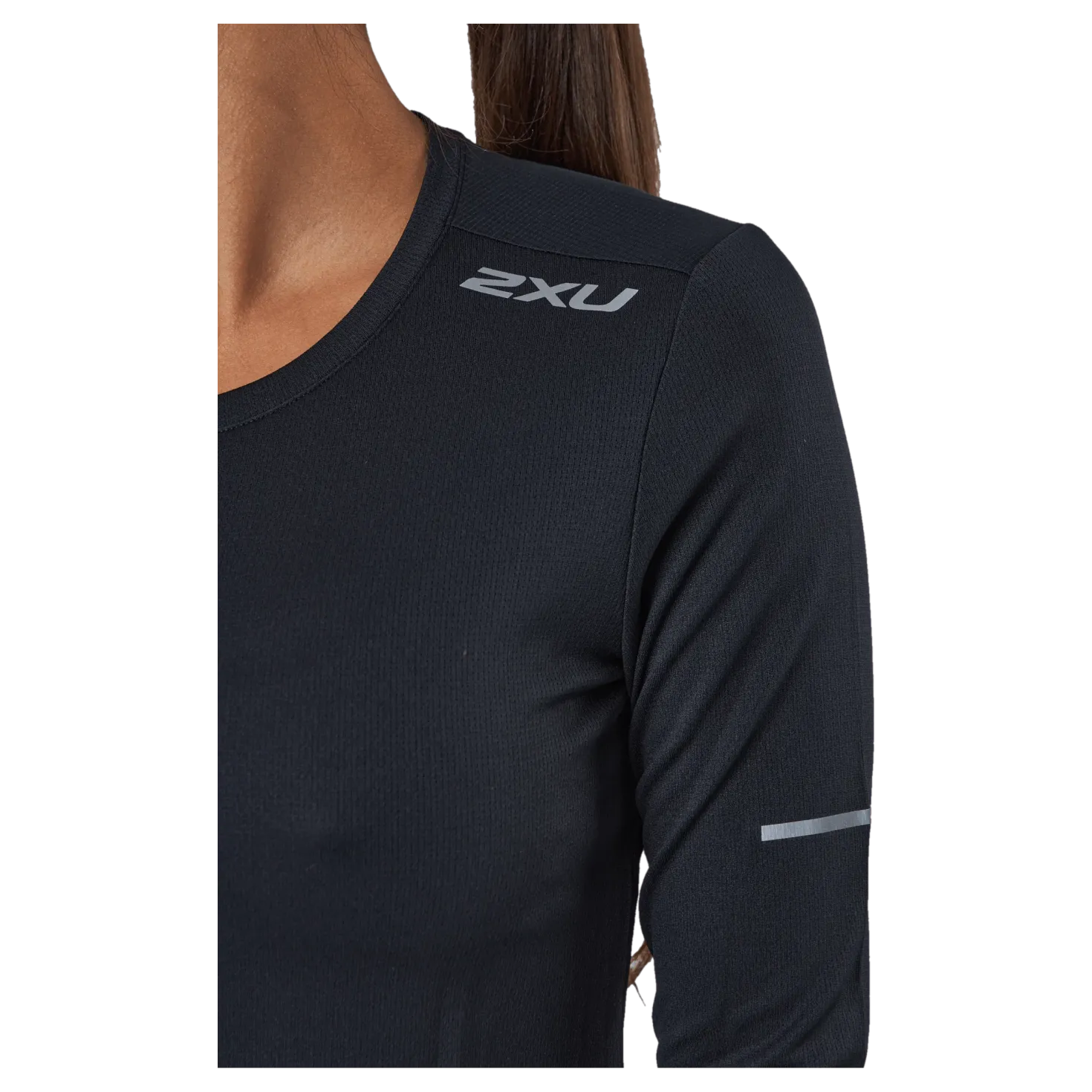 Aero L/s Black/silver Reflective