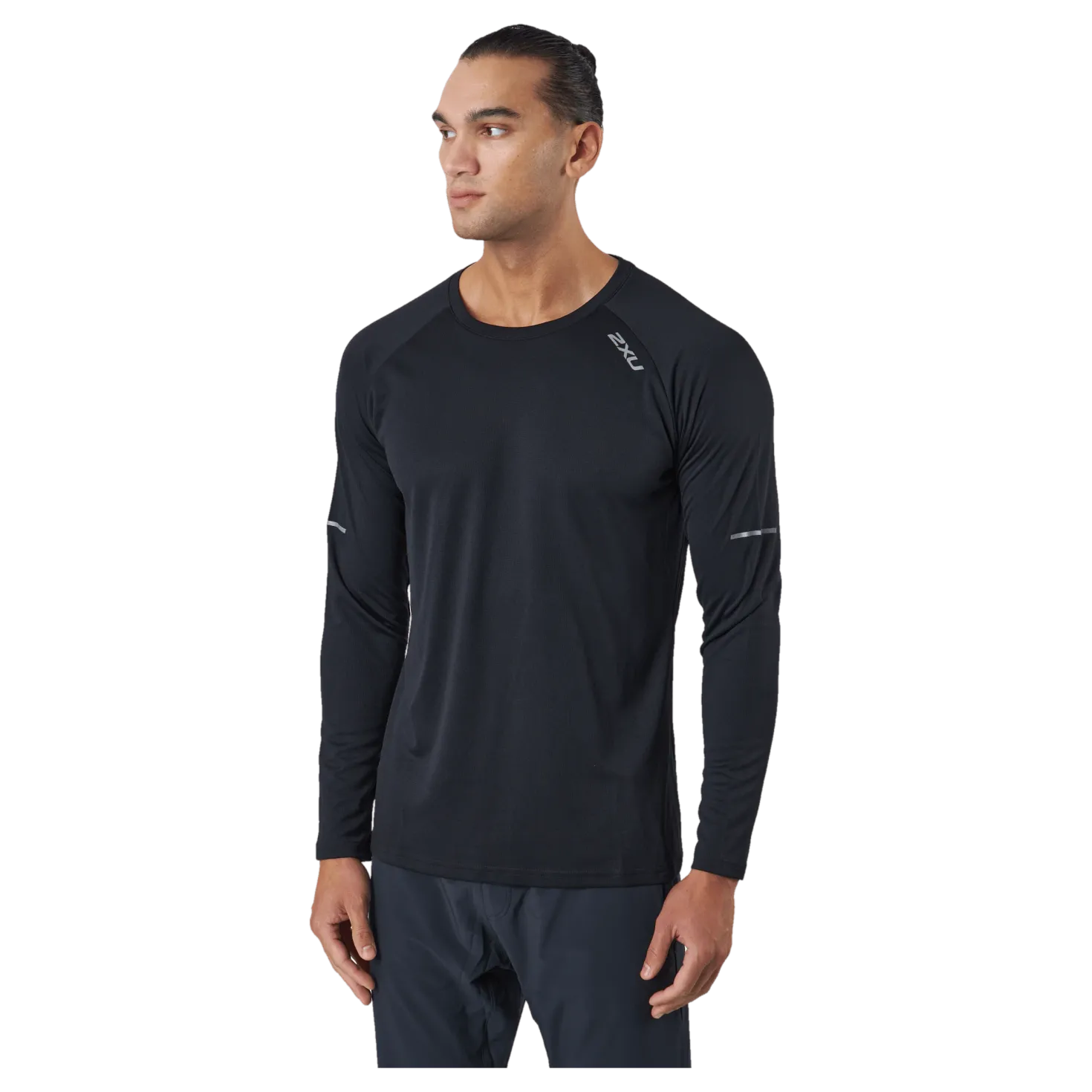 Aero L/s Black/silver Reflective