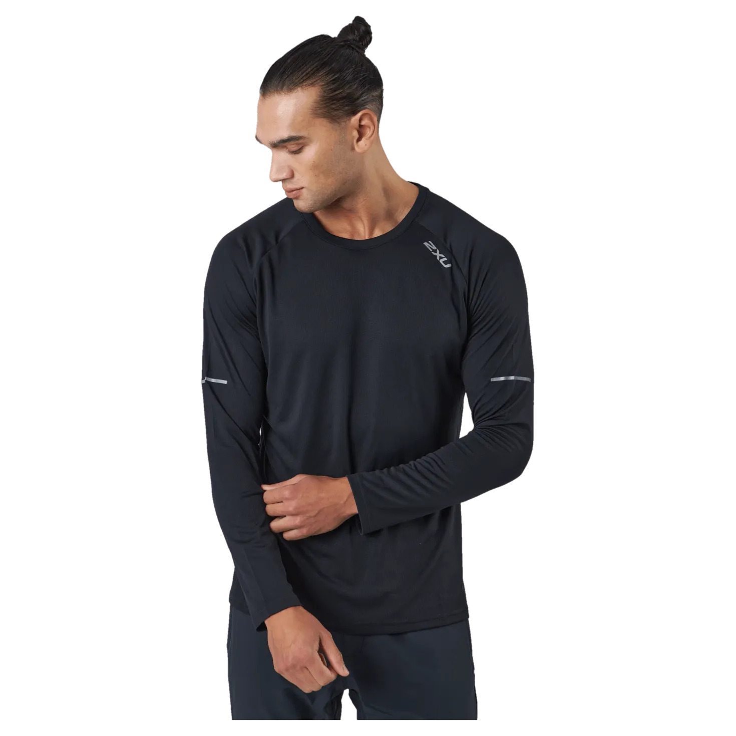 Aero L/s Black/silver Reflective