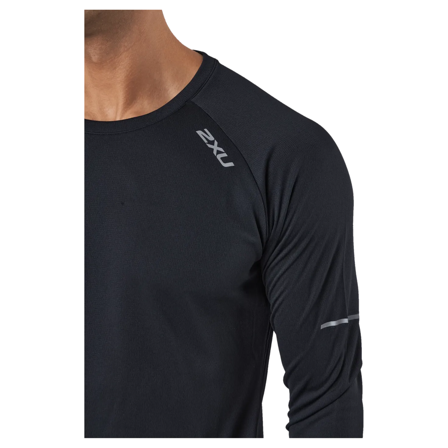 Aero L/s Black/silver Reflective