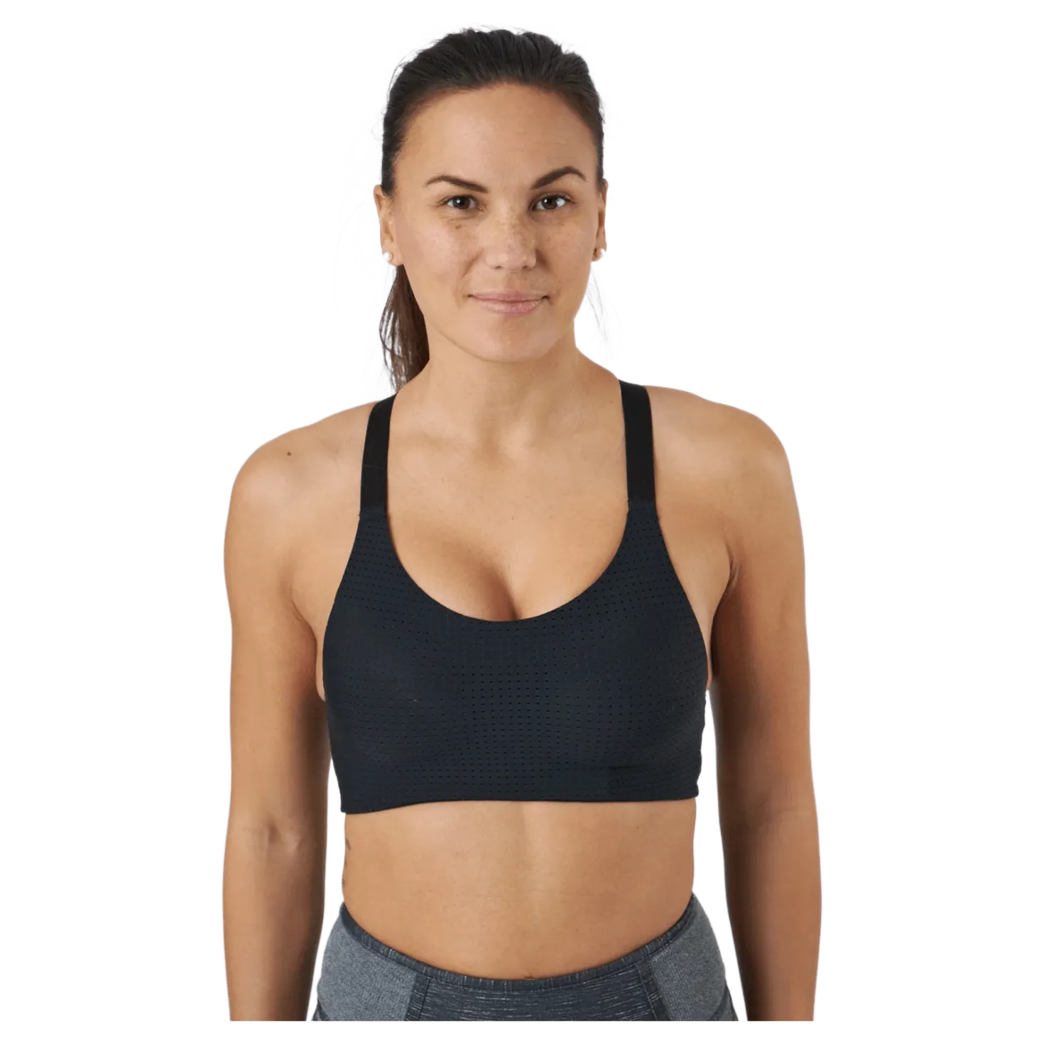 Aero Medium Impact Bra Black/black