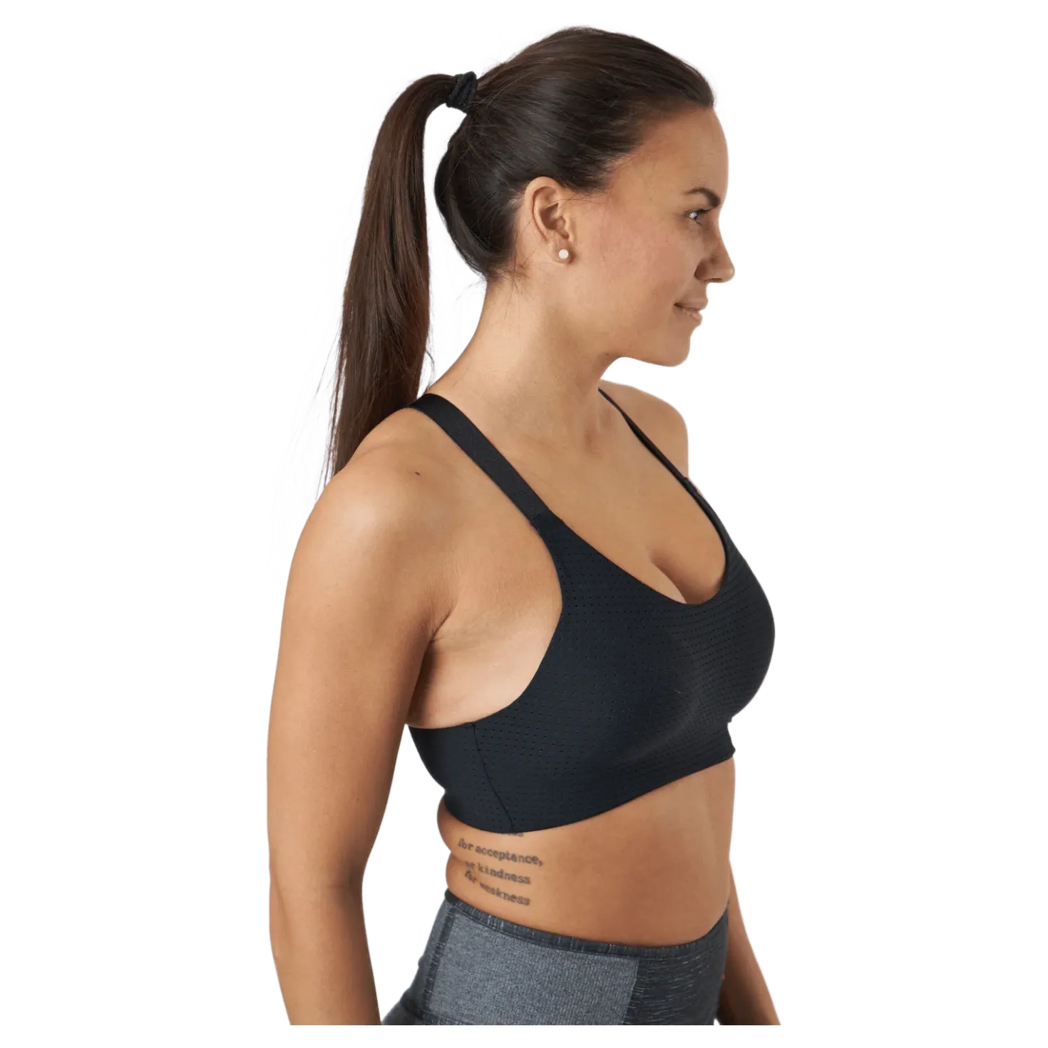Aero Medium Impact Bra Black/black