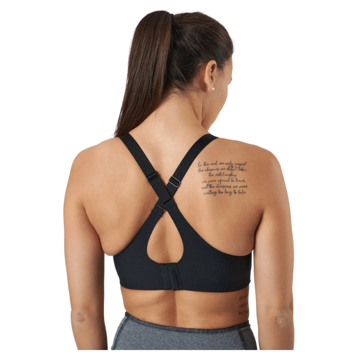 Aero Medium Impact Bra Black/black