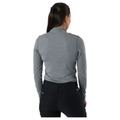 Agnes Ls Mock Neck Granite