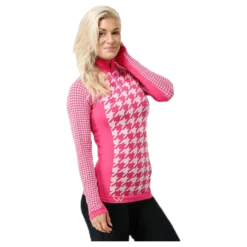 Agnes Zip Pink/White