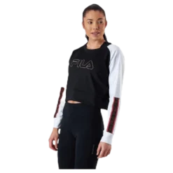 Ahuva Cropped Longsleeve Shirt Pink/Black