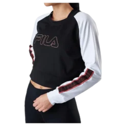 Ahuva Cropped Longsleeve Shirt Pink/Black