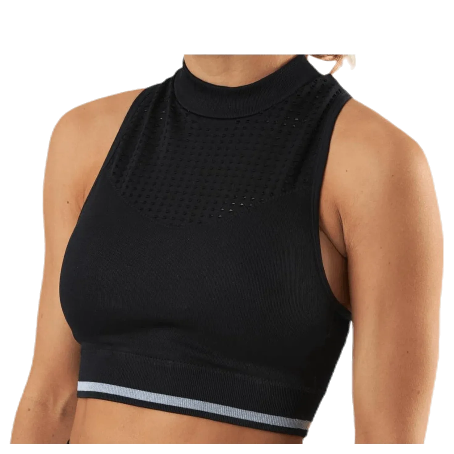Aila Circular Sports Top Black