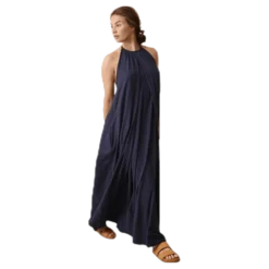 Air Halterneck Dress Blue