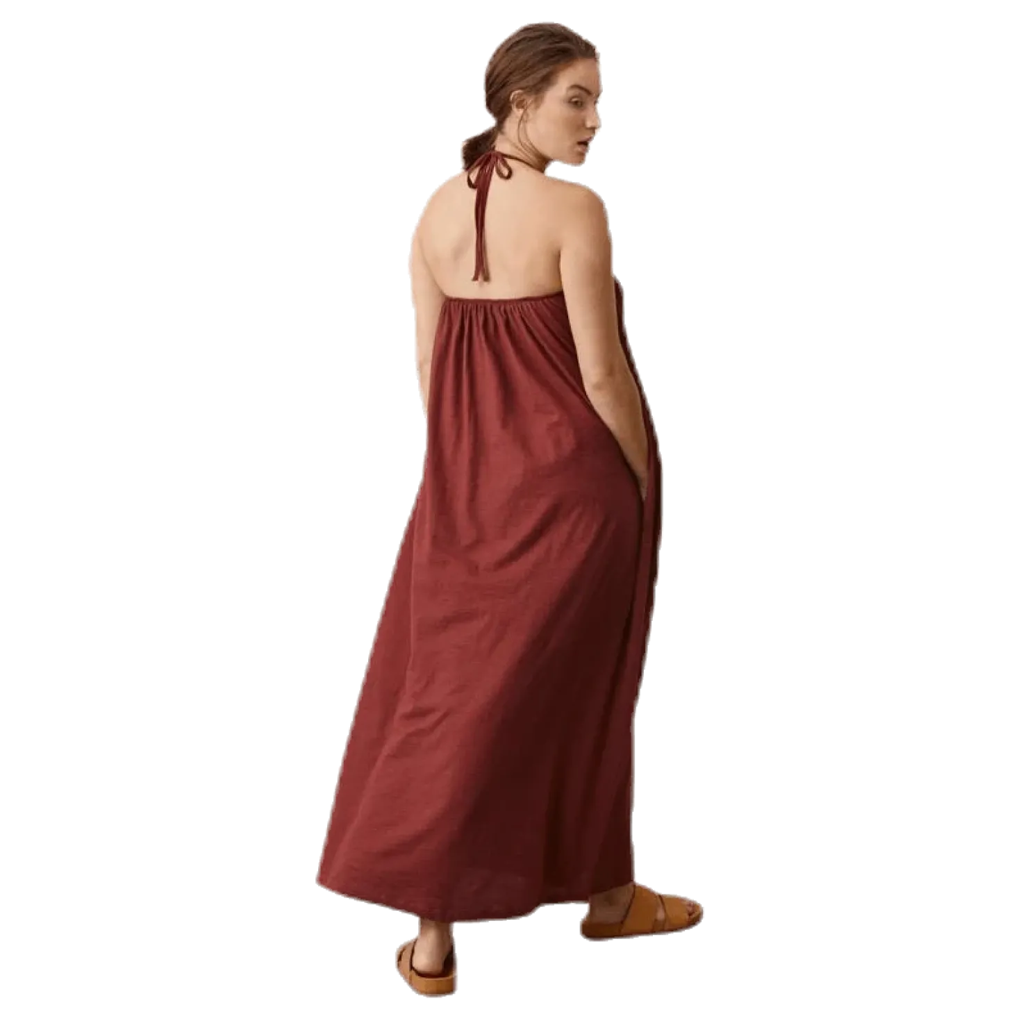 Air Halterneck Dress Red