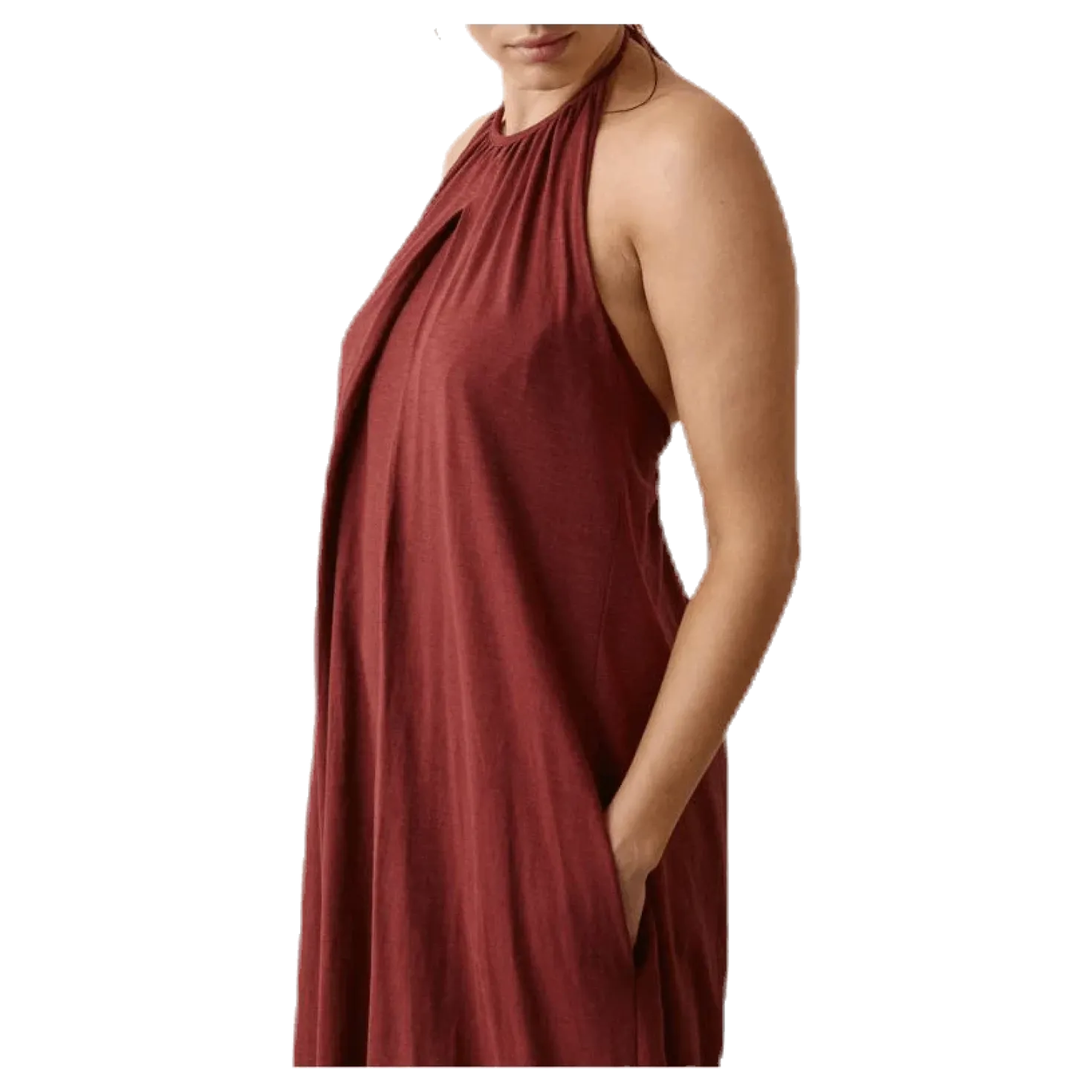 Air Halterneck Dress Red