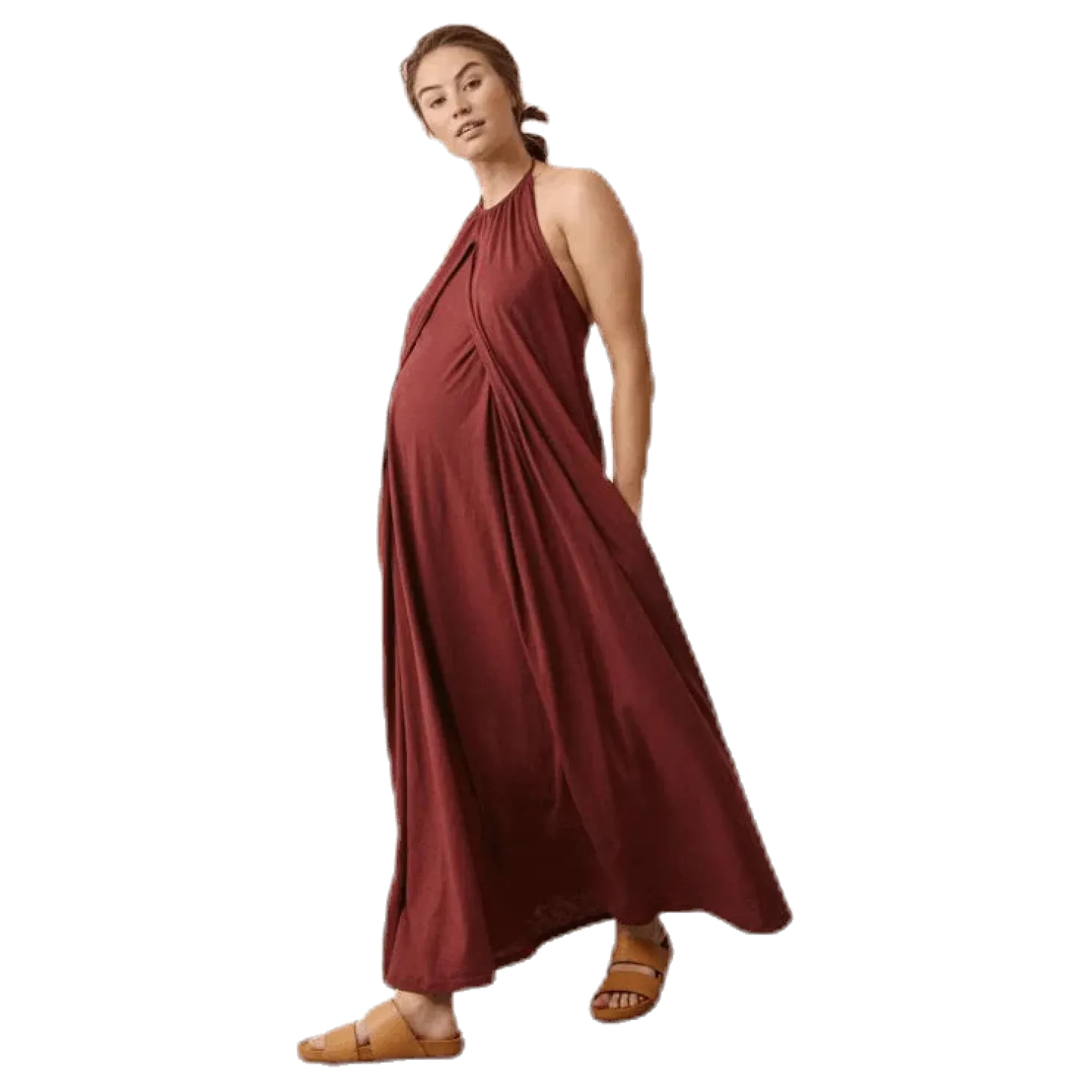 Air Halterneck Dress Red