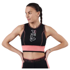 Airi Cropped Top Pink/Black
