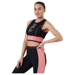 Airi Cropped Top Pink/Black