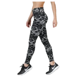 Alec Printed Tights White/Black