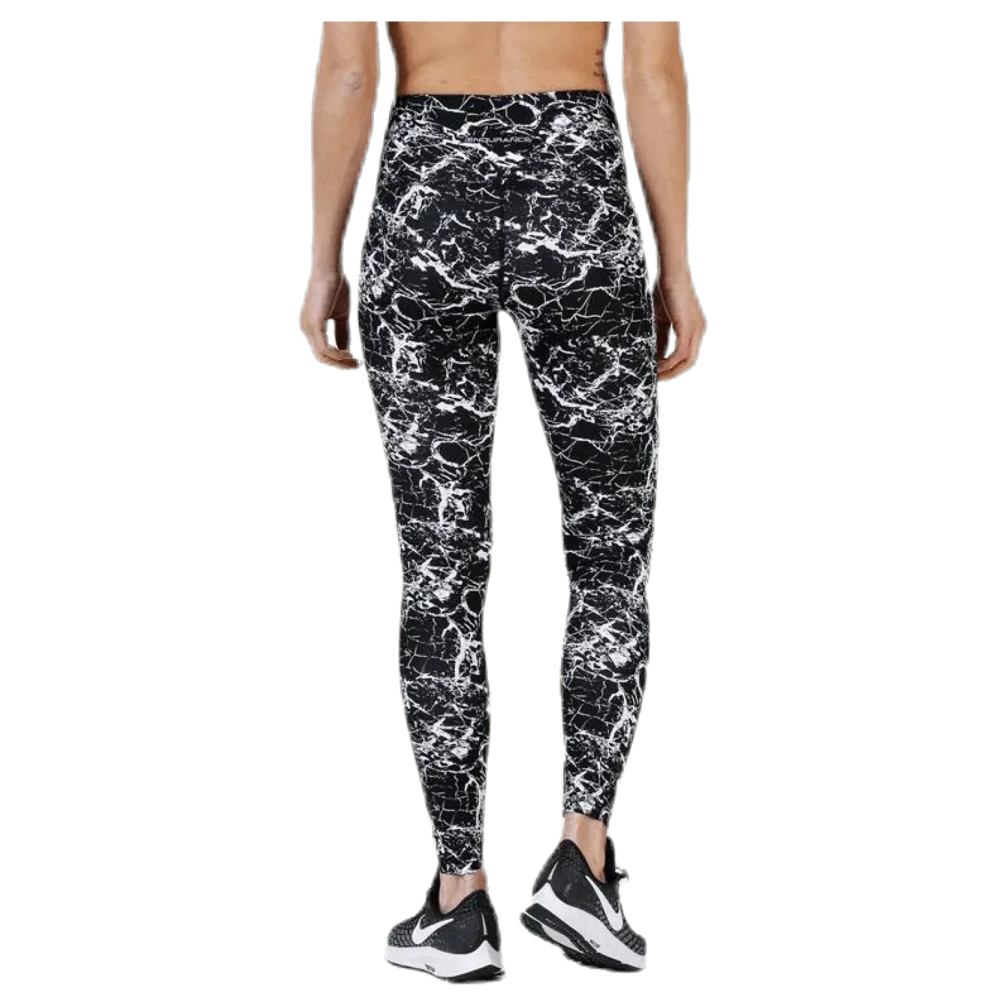 Alec Printed Tights White/Black
