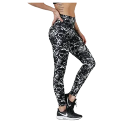 Alec Printed Tights White/Black