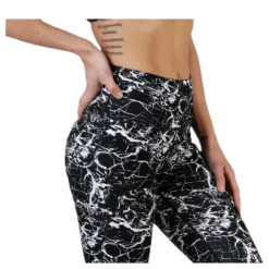 Alec Printed Tights White/Black