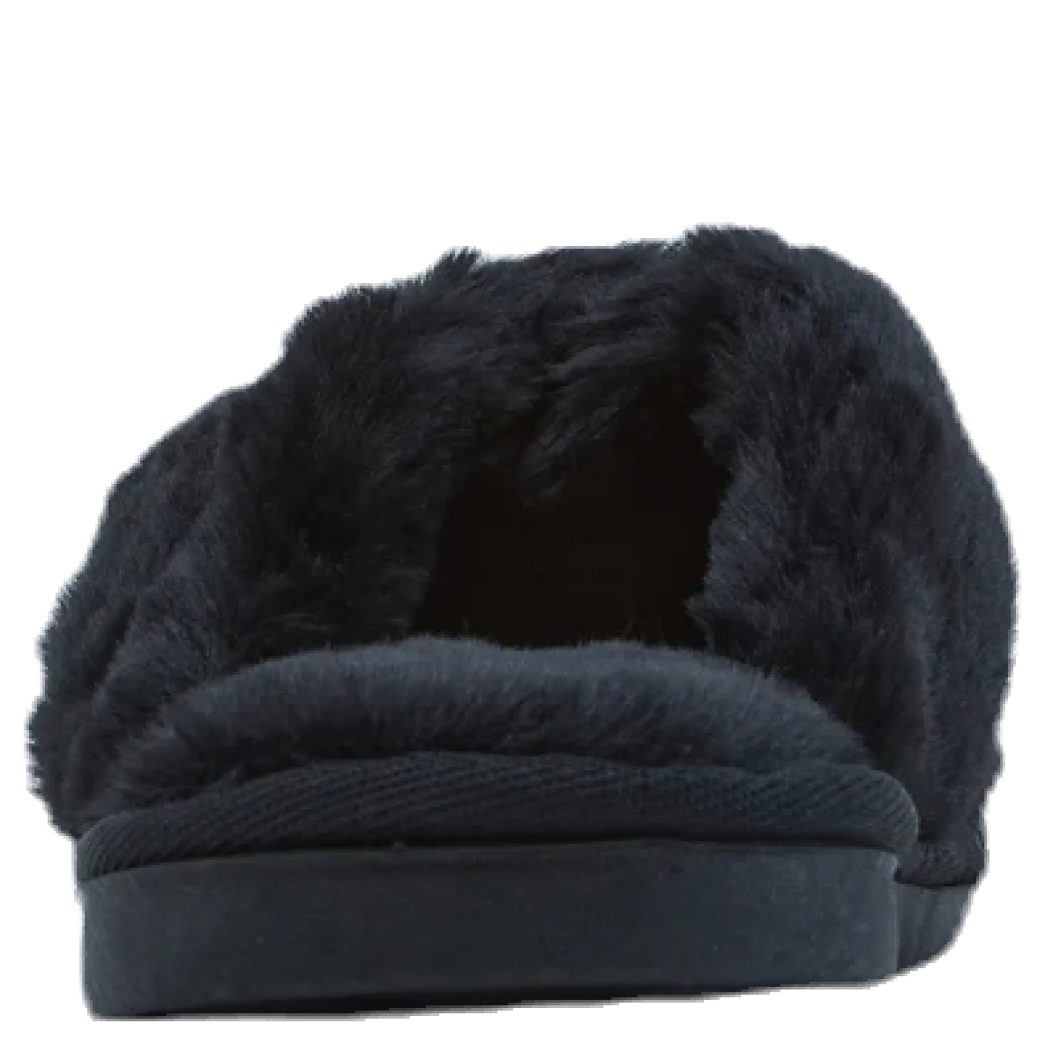 Alie Fluffy Slippers Black