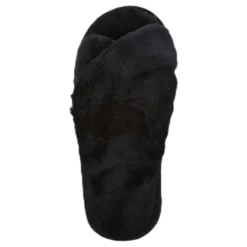 Alie Fluffy Slippers Black