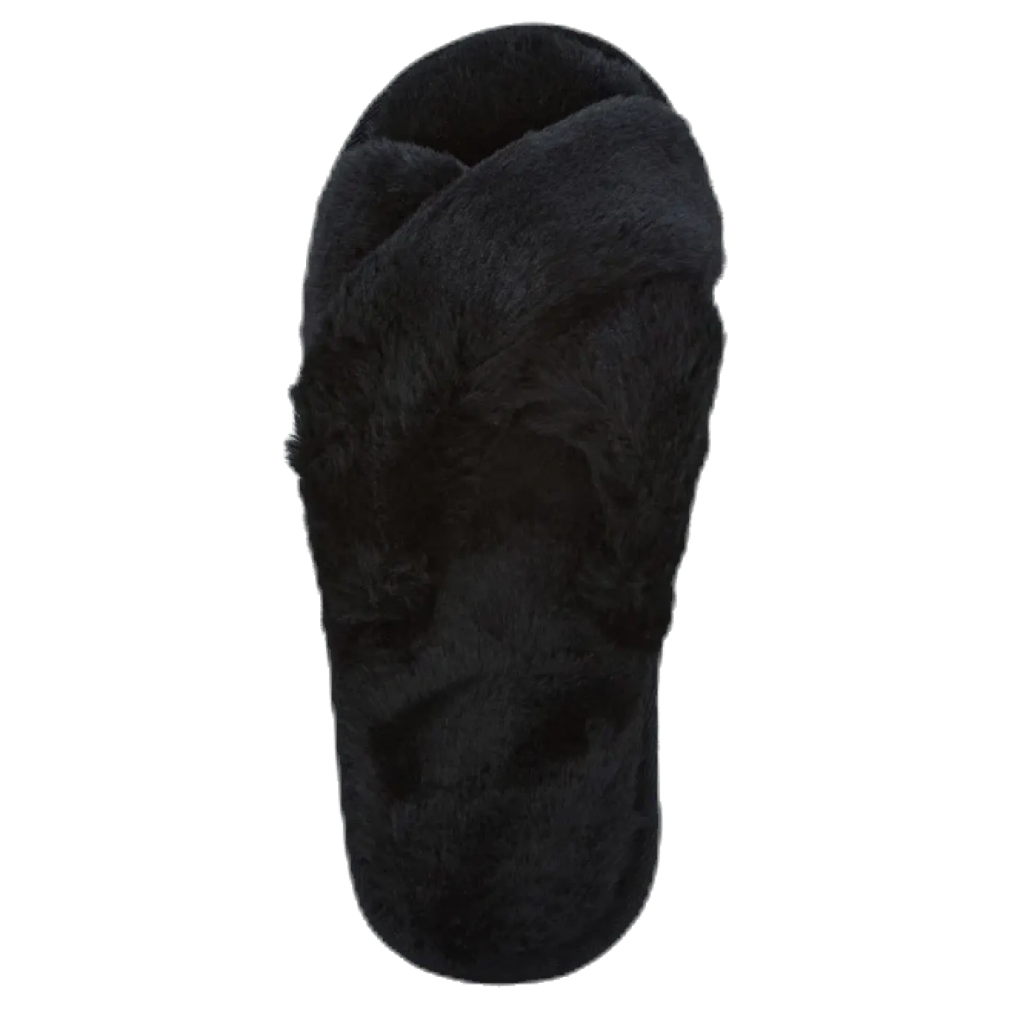 Alie Fluffy Slippers Black