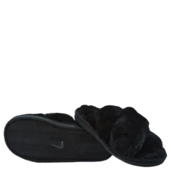 Alie Fluffy Slippers Black