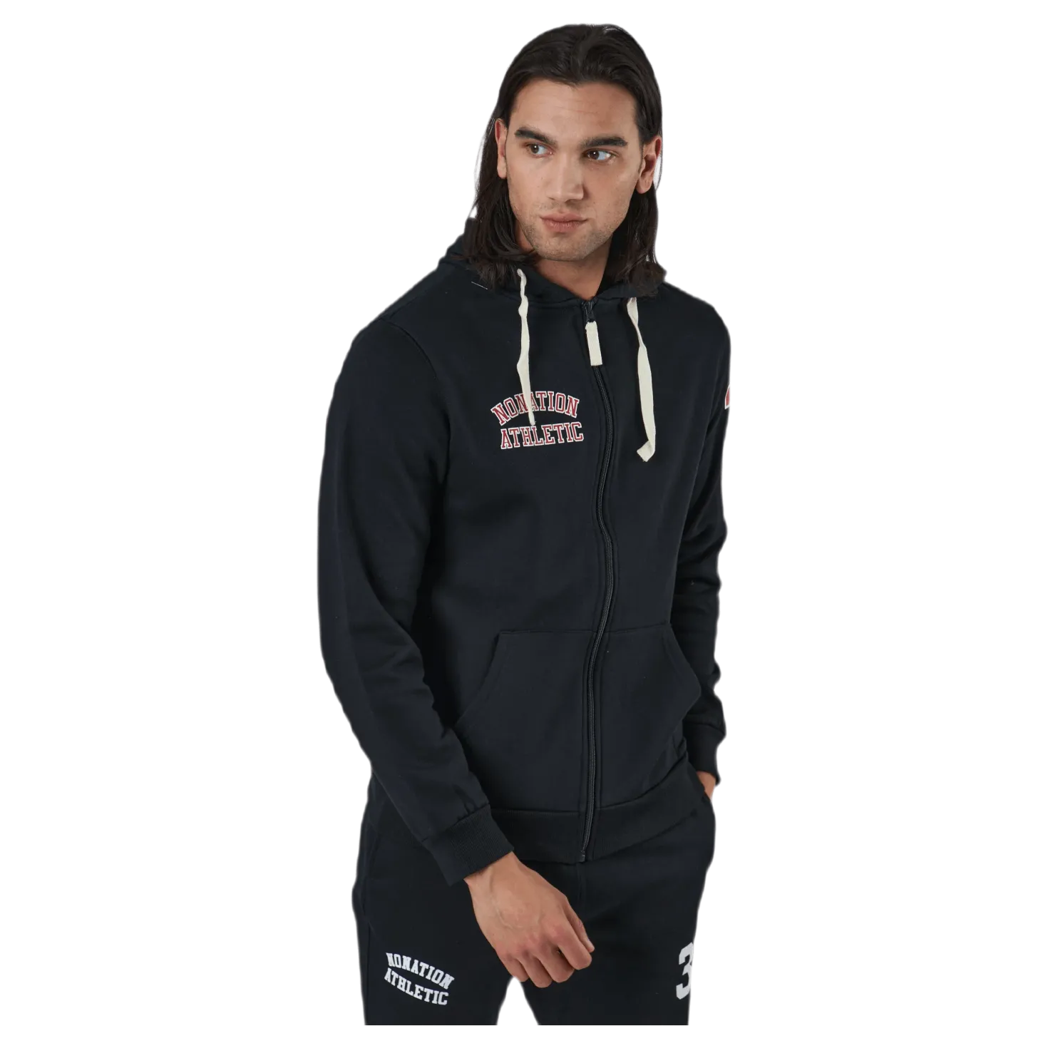 Alpha Full Zip Hood Black