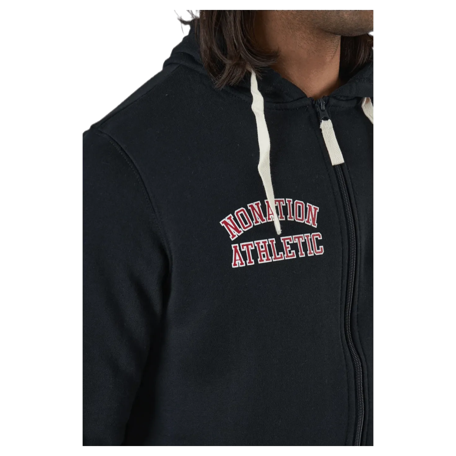 Alpha Full Zip Hood Black