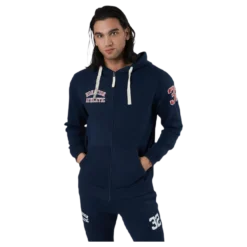 Alpha Full Zip Hood Blue