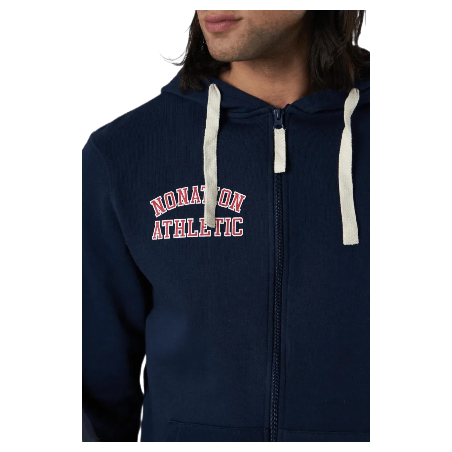 Alpha Full Zip Hood Blue
