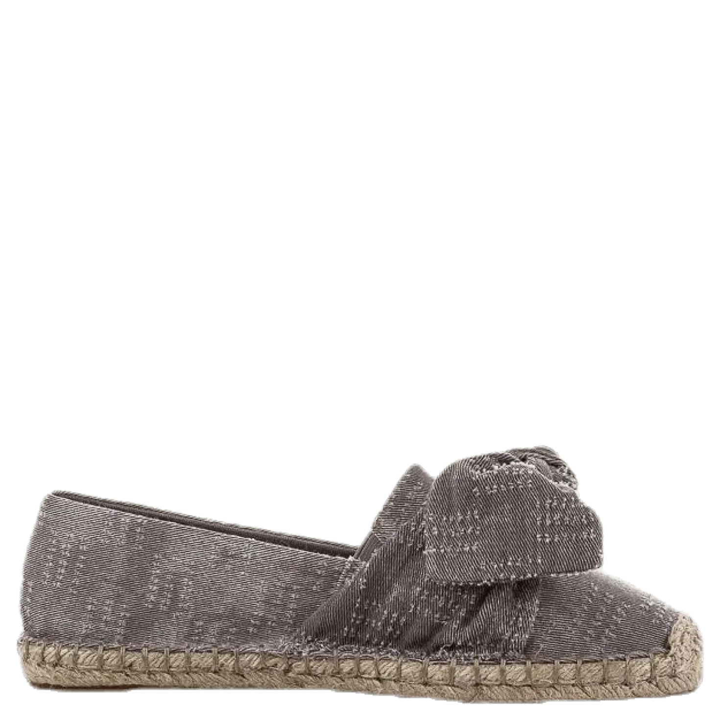 Amanda Knot Espandrillo Grey/Beige