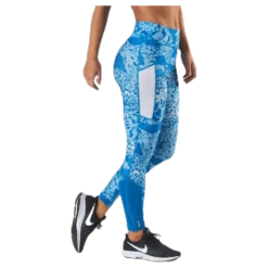 Angilia Life Aop Training Tights Blue