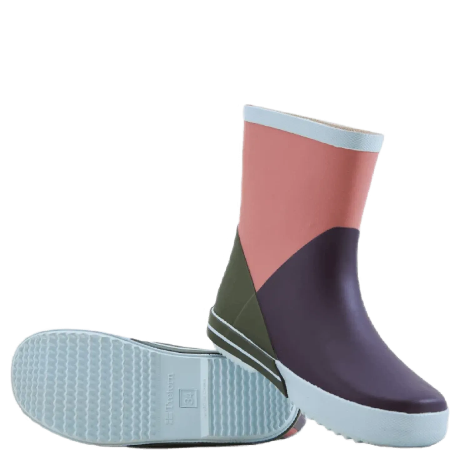 Arild Short Boot Blackberry/light Rose