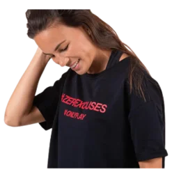 Arina Ss Loose Sweat Top Black