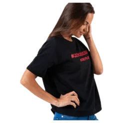 Arina Ss Loose Sweat Top Black