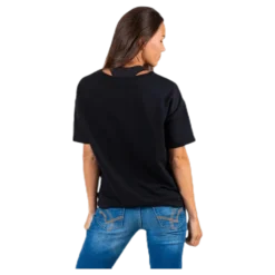 Arina Ss Loose Sweat Top Black