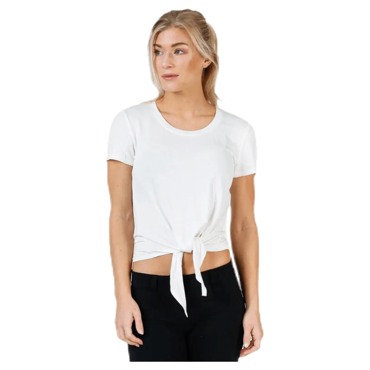 Arli S/S Knot Top White